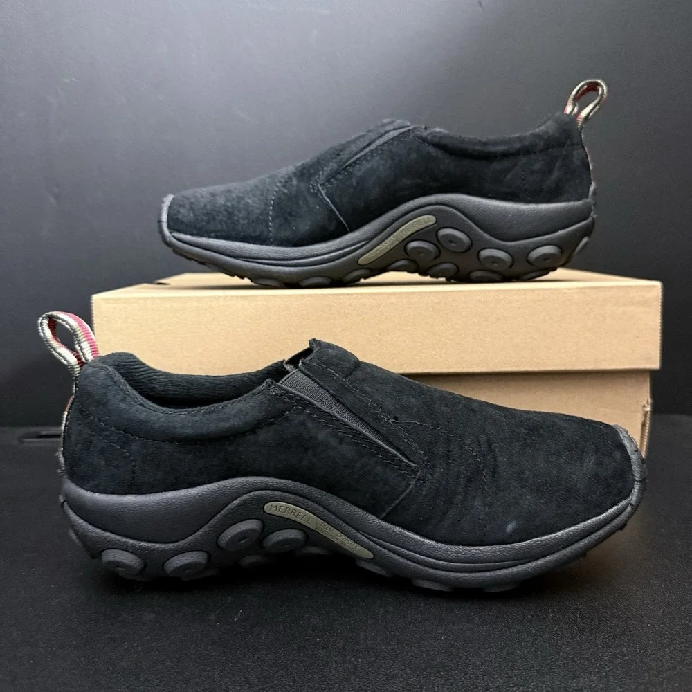 Merrell‎ Jungle Moc Men's Size 8 Midnight J60825 Slip On Shoes Black J60825